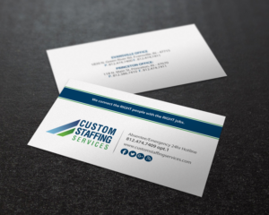 Design de Carte de Visite par Brand aid pour Custom Staffing Services | Design : #19148836