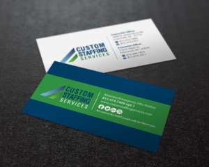 Design de Carte de Visite par Brand aid pour Custom Staffing Services | Design : #19148839