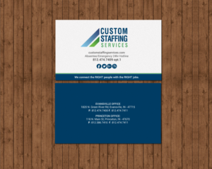 Business Card Design by chandrayaan.creative for Custom Staffing Services | Design: #19144212