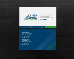Diseño de Tarjeta de Presentación por chandrayaan.creative para Custom Staffing Services | Diseño: #19148983