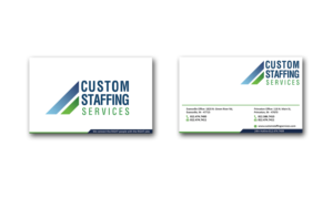 Visitenkarten-Design von Edirisingha für Custom Staffing Services | Design: #19143656