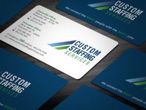 Design de Carte de Visite par Tripti Ranjan Gain pour Custom Staffing Services | Design : #19171637