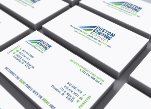 Diseño de Tarjeta de Presentación por Moumita_ para Custom Staffing Services | Diseño: #19161782