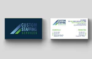Diseño de Tarjeta de Presentación por Moumita_ para Custom Staffing Services | Diseño: #19162042