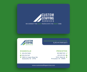 Diseño de Tarjeta de Presentación por Moumita_ para Custom Staffing Services | Diseño: #19170192