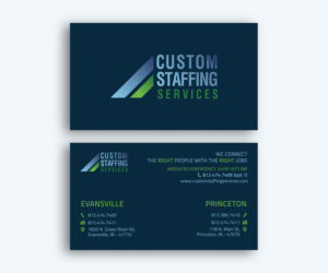 Diseño de Tarjeta de Presentación por Moumita_ para Custom Staffing Services | Diseño: #19170197
