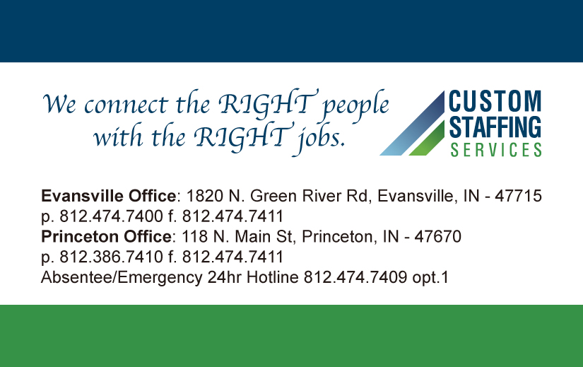 Diseño de Tarjeta de Presentación por patulotjessie para Custom Staffing Services | Diseño #19154528