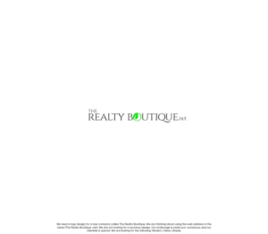 Logo Design by GBDESIGN for The Realty Boutique | Design: #19204400