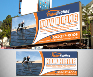 Billboard Design by Designers Hub for Fisher Roofing | Design: #19203230