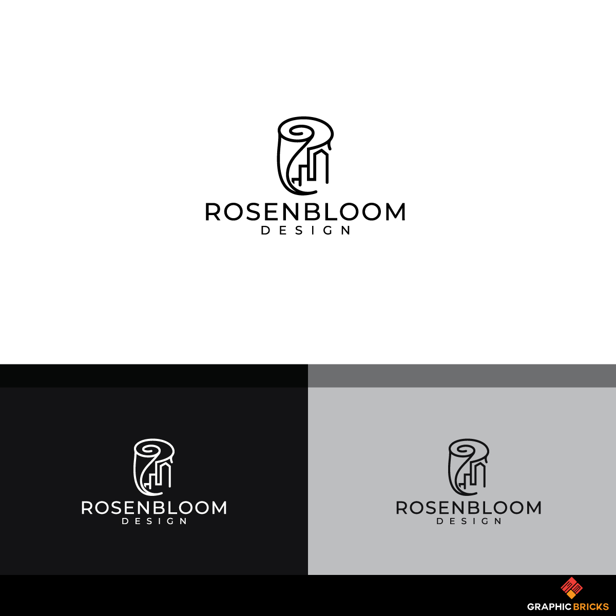Logo Design by Graphic Bricks for Rosenbloom Design | Design #19144932