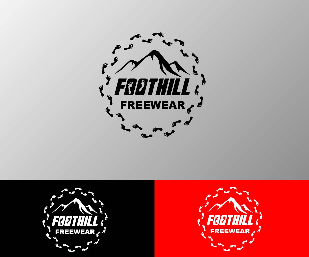 Logo-Design von Justin E für Foothill Freewear | Design #19143304