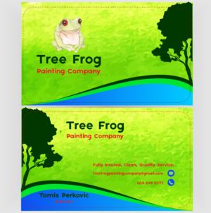 Visitenkarten-Design von nader Designer für Tree Frog Painting Company | Design: #19216291