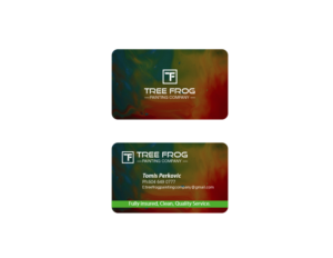Visitenkarten-Design von Passion Pro für Tree Frog Painting Company | Design #19164290