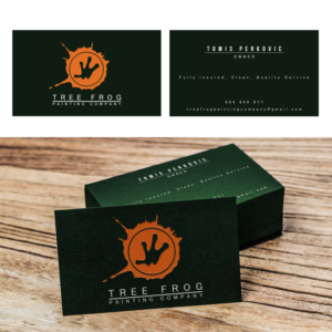 Visitenkarten-Design von Yanick17 für Tree Frog Painting Company | Design #19180156