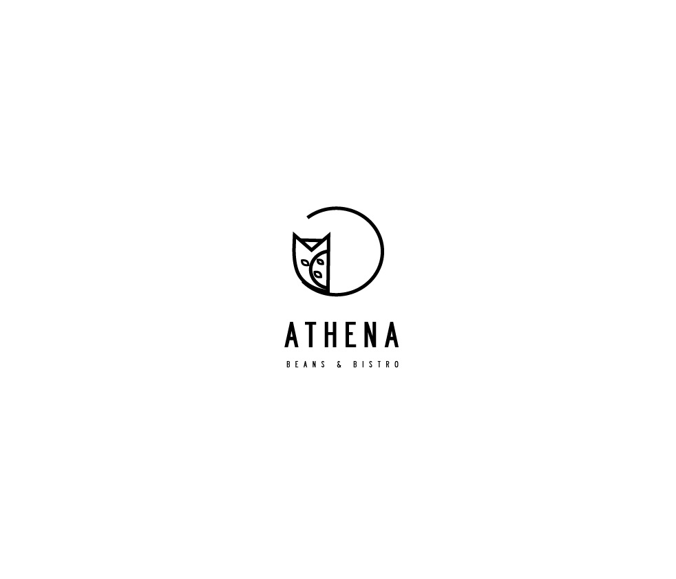 Elegant Playful Logo Design For Athena Beans Bistro By Hd