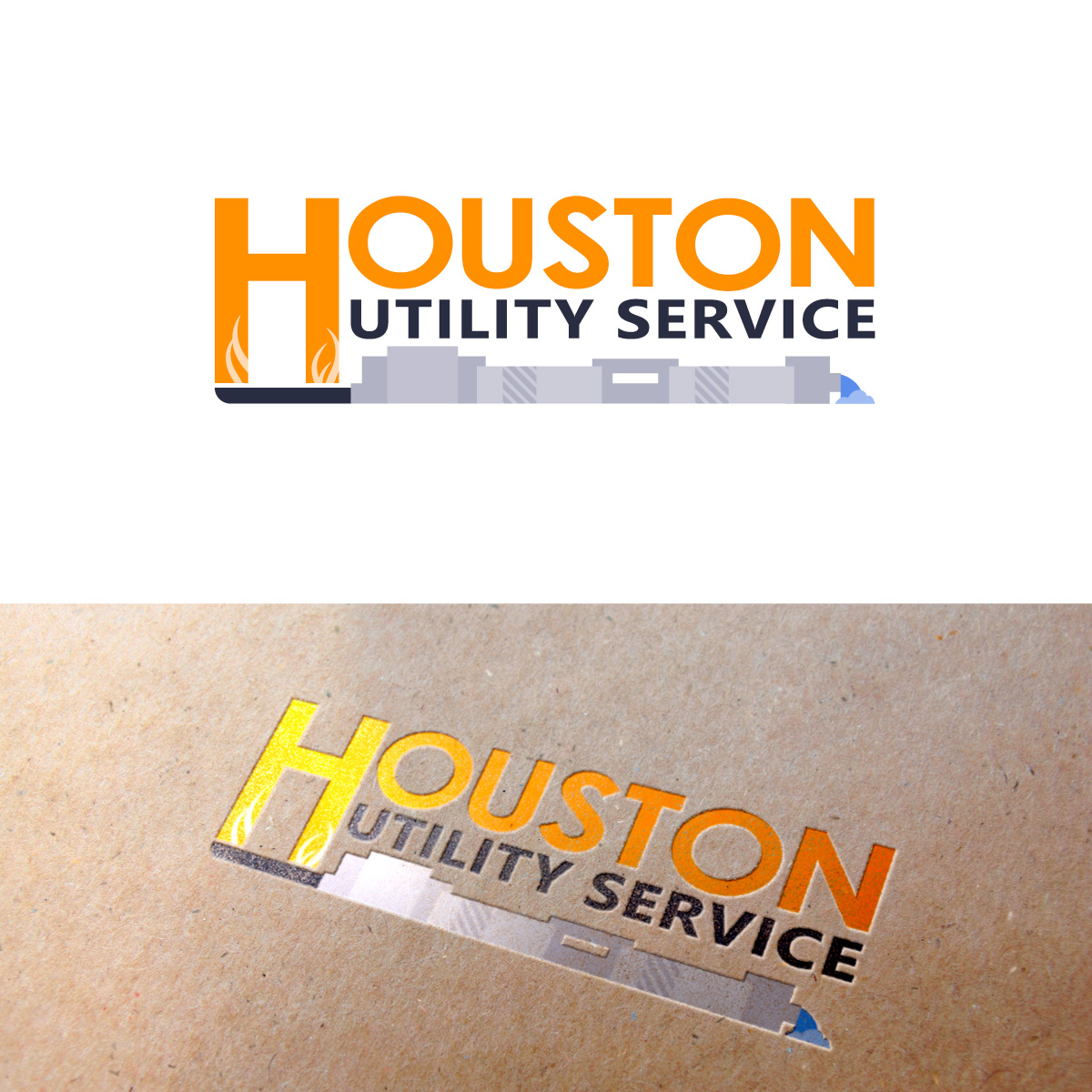Logo Design by AndrewShun for Houston Utility Service | Design #19186577