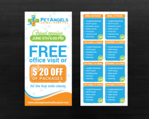 Postcard Design by chandrayaan.creative for Pet Angels Animal Hospitals | Design: #19155467