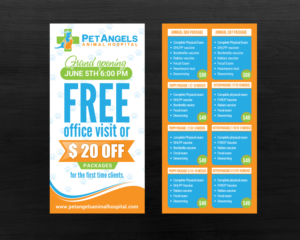 Postcard Design by chandrayaan.creative for Pet Angels Animal Hospitals | Design: #19155469