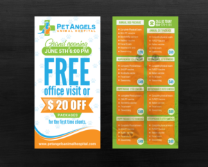 Postcard Design by chandrayaan.creative for Pet Angels Animal Hospitals | Design: #19156740