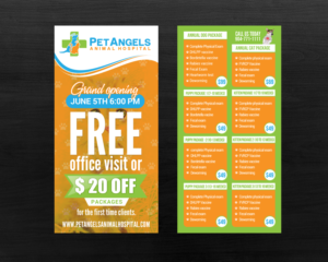 Postcard Design by chandrayaan.creative for Pet Angels Animal Hospitals | Design: #19156743