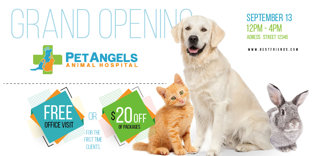 Diseño de Postal por Sarina.dsg para Pet Angels Animal Hospitals | Diseño #19157775