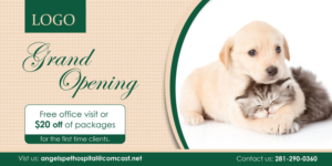 Pet Angels Animal Hospital Postcard Design | Postcard Design by D Creative