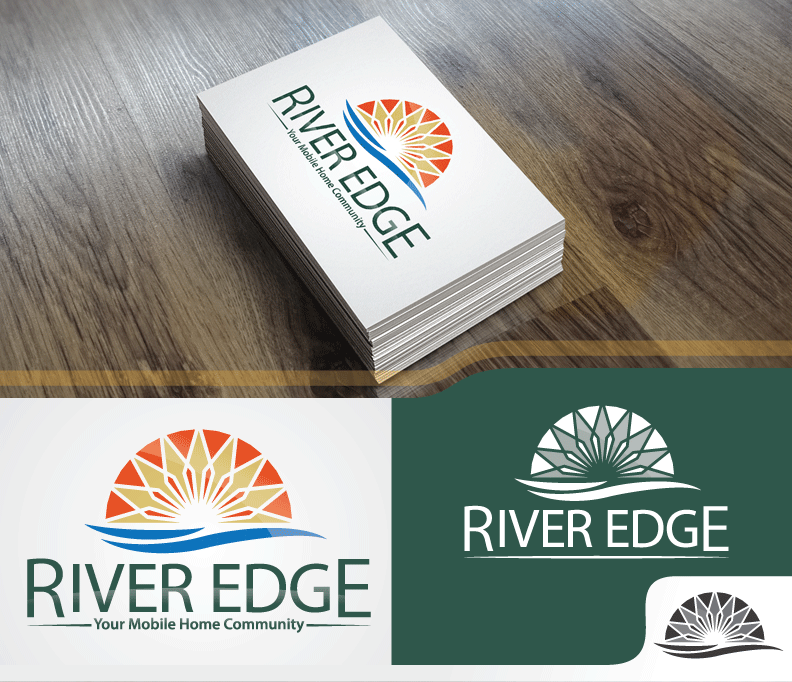 Diseño de Logo por All American Designs para River Edge Mobile Home Community | Diseño #2861702