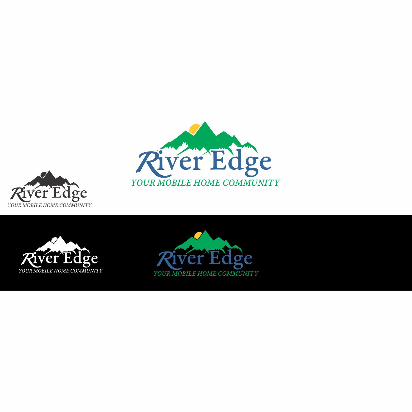 Diseño de Logo por druuppy para River Edge Mobile Home Community | Diseño #2865958