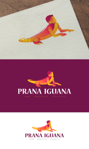 Prana Iguana: yoga. meditation. Education  | Logo Design by Pixel Desert
