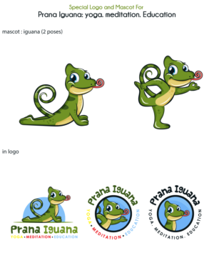 Prana Iguana: yoga. meditation. Education  | Logo-Design von Anekaa
