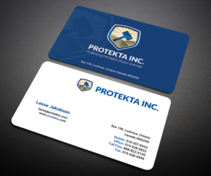 Business Card Design by Designers Hub for Protekta Inc. | Design: #19170320