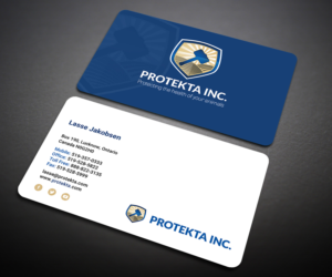 Simple, Professional and neat business card design for Protekta Inc. | Visitenkarten-Design von Designers Hub