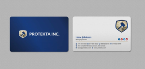 Business Card Design by INDIAN_Ashok for Protekta Inc. | Design: #19164461