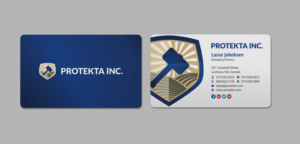 Business Card Design by INDIAN_Ashok for Protekta Inc. | Design: #19164462