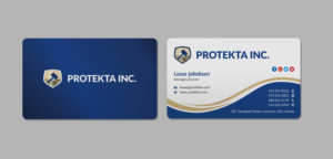 Business Card Design by INDIAN_Ashok for Protekta Inc. | Design: #19164463