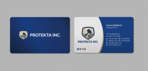 Business Card Design by INDIAN_Ashok for Protekta Inc. | Design: #19164464