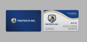 Business Card Design by INDIAN_Ashok for Protekta Inc. | Design: #19164465