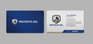 Business Card Design by INDIAN_Ashok for Protekta Inc. | Design: #19164466