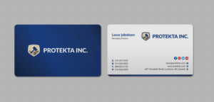 Business Card Design by INDIAN_Ashok for Protekta Inc. | Design: #19164468