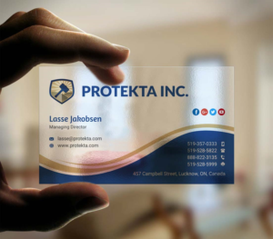 Business Card Design by INDIAN_Ashok for Protekta Inc. | Design: #19164472