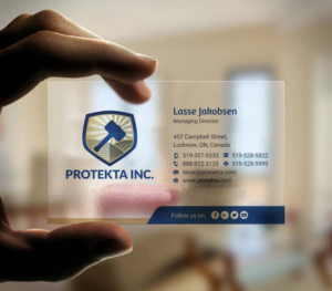 Business Card Design by INDIAN_Ashok for Protekta Inc. | Design: #19164473