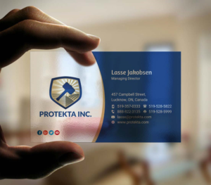 Business Card Design by INDIAN_Ashok for Protekta Inc. | Design: #19164475