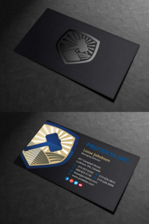 Business Card Design by INDIAN_Ashok for Protekta Inc. | Design: #19164479