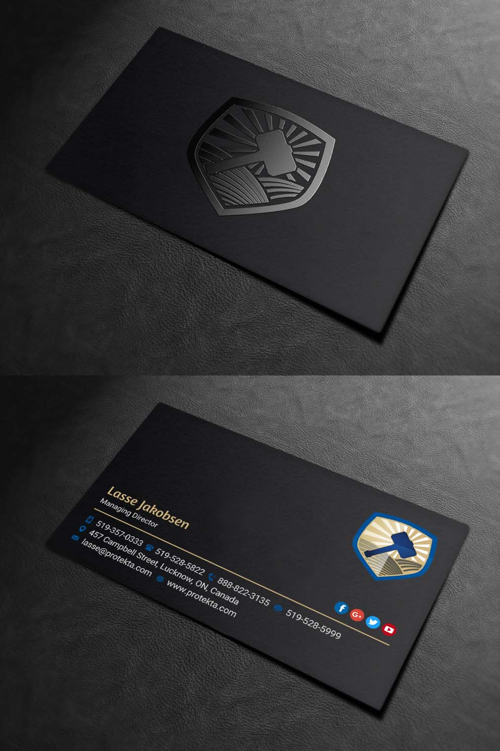 Business Card Design by INDIAN_Ashok for Protekta Inc. | Design #19164480