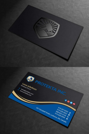 Business Card Design by INDIAN_Ashok for Protekta Inc. | Design: #19164482