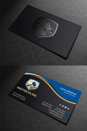 Business Card Design by INDIAN_Ashok for Protekta Inc. | Design: #19164483