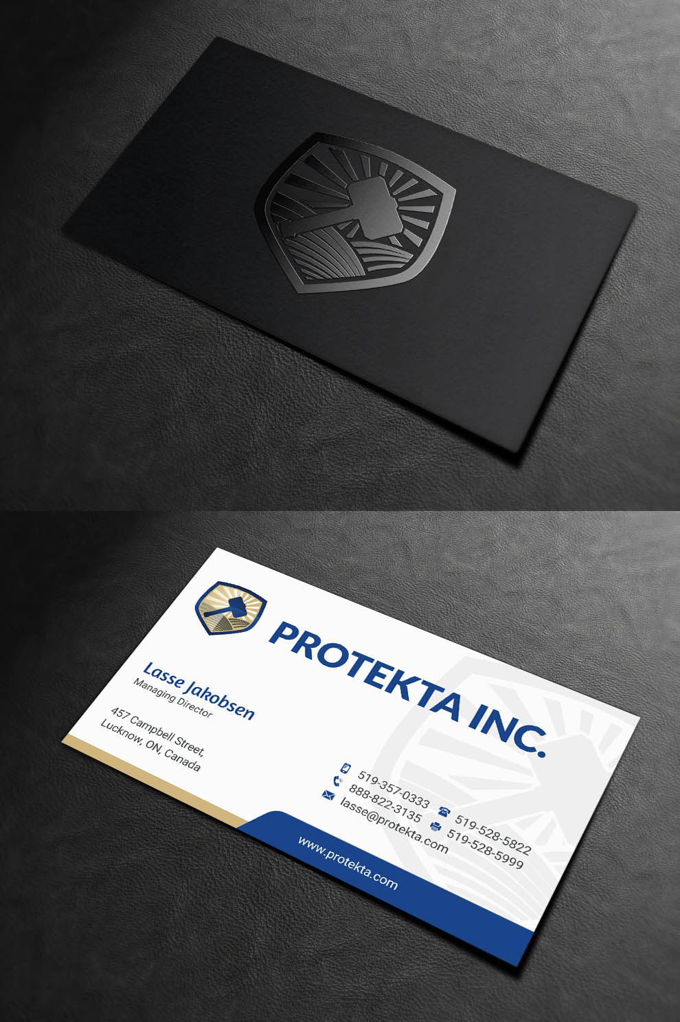 Business Card Design by INDIAN_Ashok for Protekta Inc. | Design #19165081