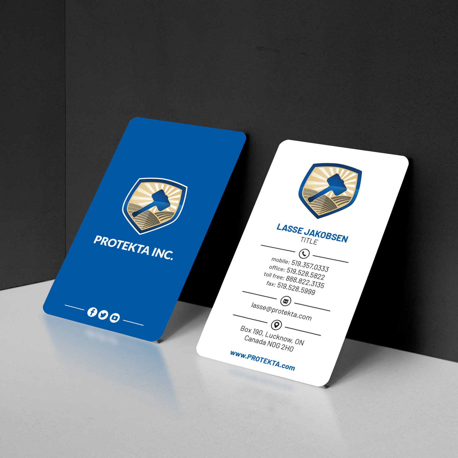 Visitenkarten-Design von MIND für Protekta Inc. | Design #19171003