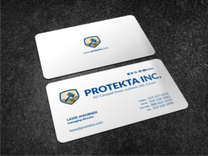 Simple, Professional and neat business card design for Protekta Inc. | Visitenkarten-Design von Atvento Graphics