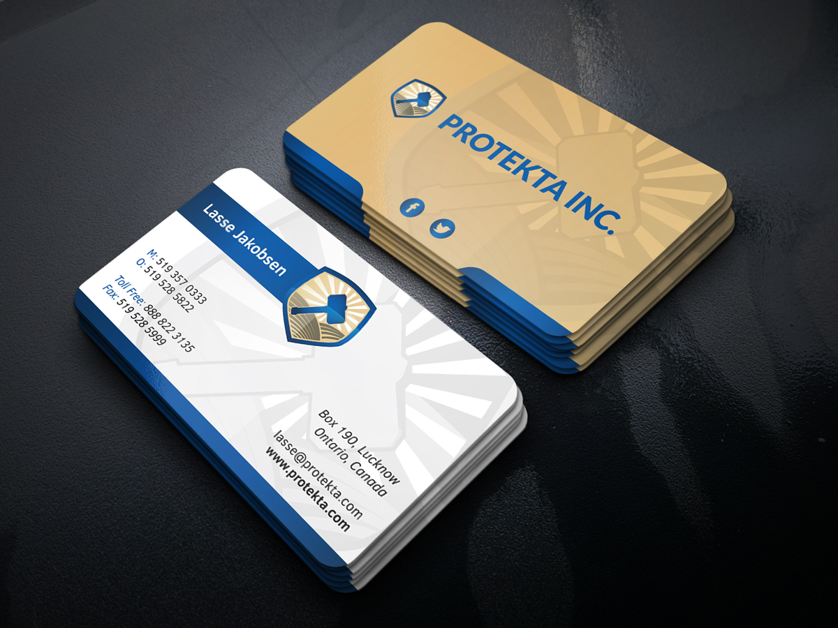 Business Card Design by JK18 for Protekta Inc. | Design #19162638